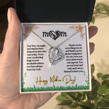 MOM - Forever Love Necklace - Gift Set - SLPMAE0001 - Sunshine Letters Co